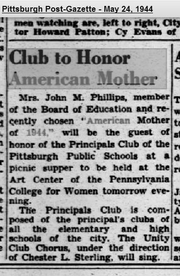 Harriet phillips post gazette 1944.JPG