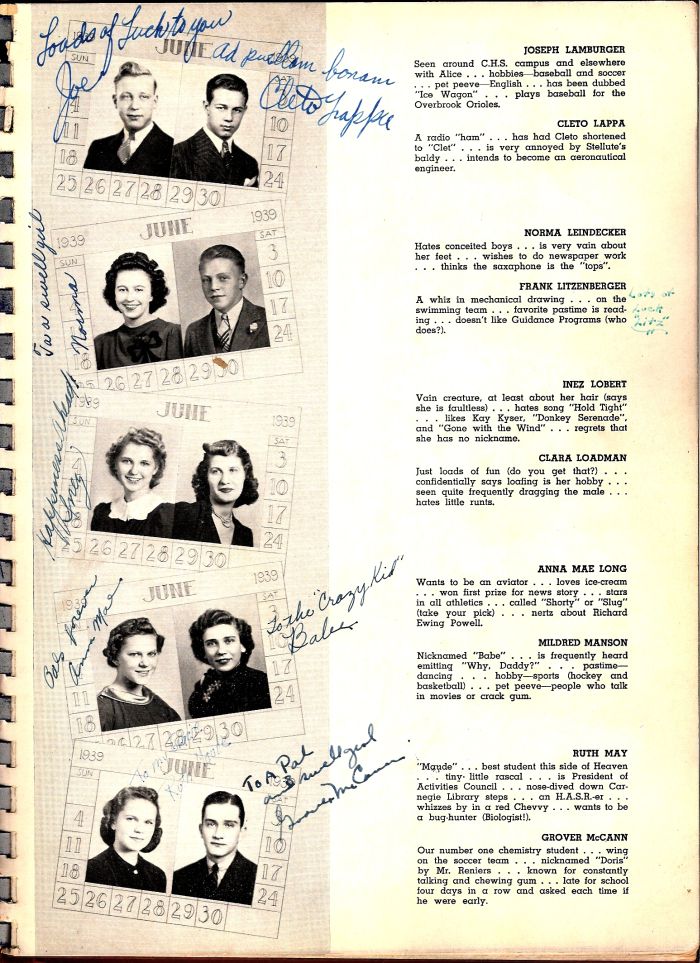 Carrick 1939 yearbook page 71.jpg