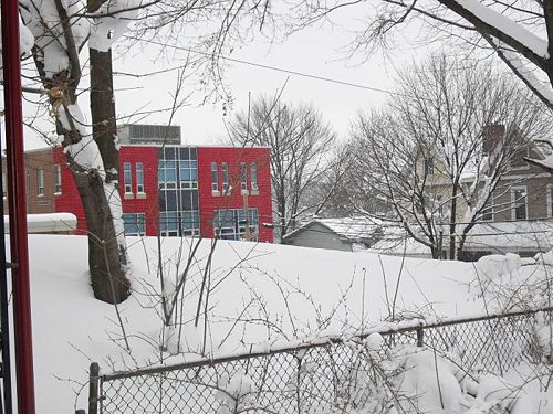 Back of 1630 Brownsville Road looking at Roosevelt Elemenary School on Cherryhill.jpg