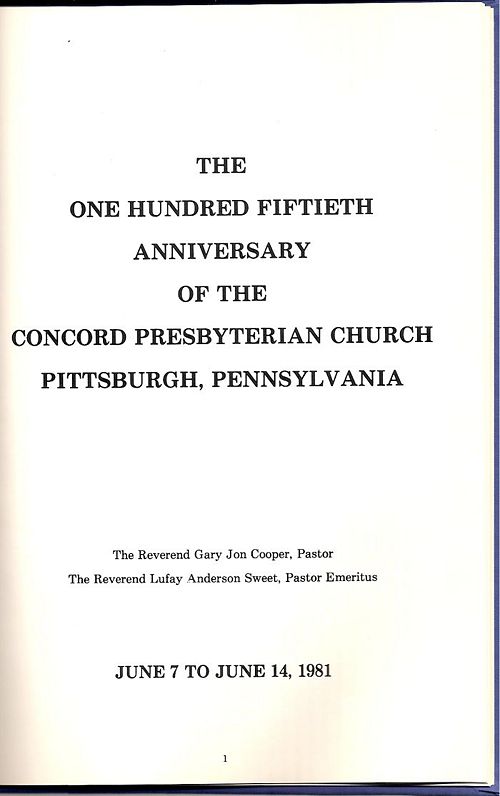 Concord Church 150th Anniversary 1831-1981 booklet page 1.jpg